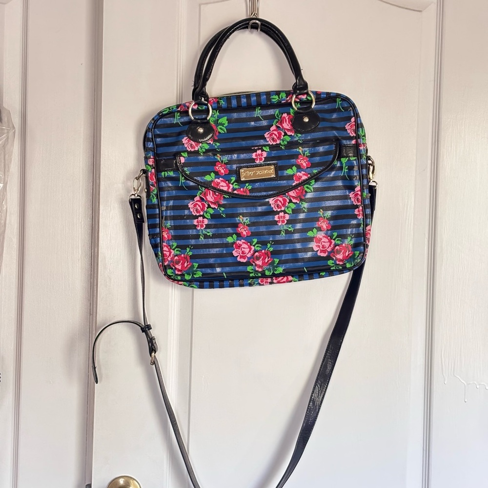 Betsey Johnson Blue Floral Women's Bag